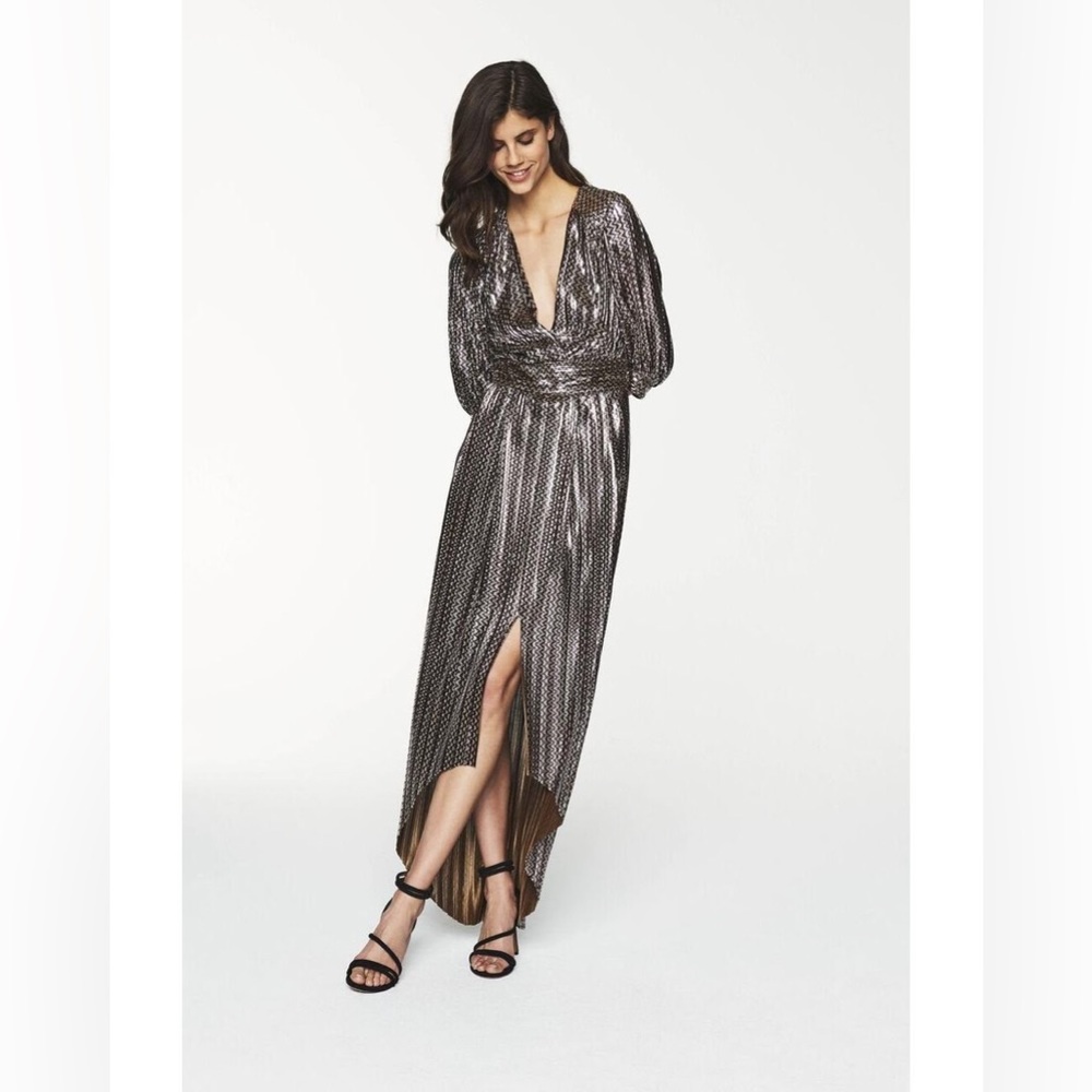 Ba&sh metallic gown